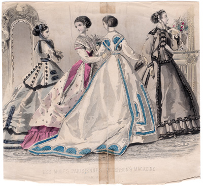 LES MODES PARISIENNES: PETERSON'S MAGAZINE
(FEB. 1867)